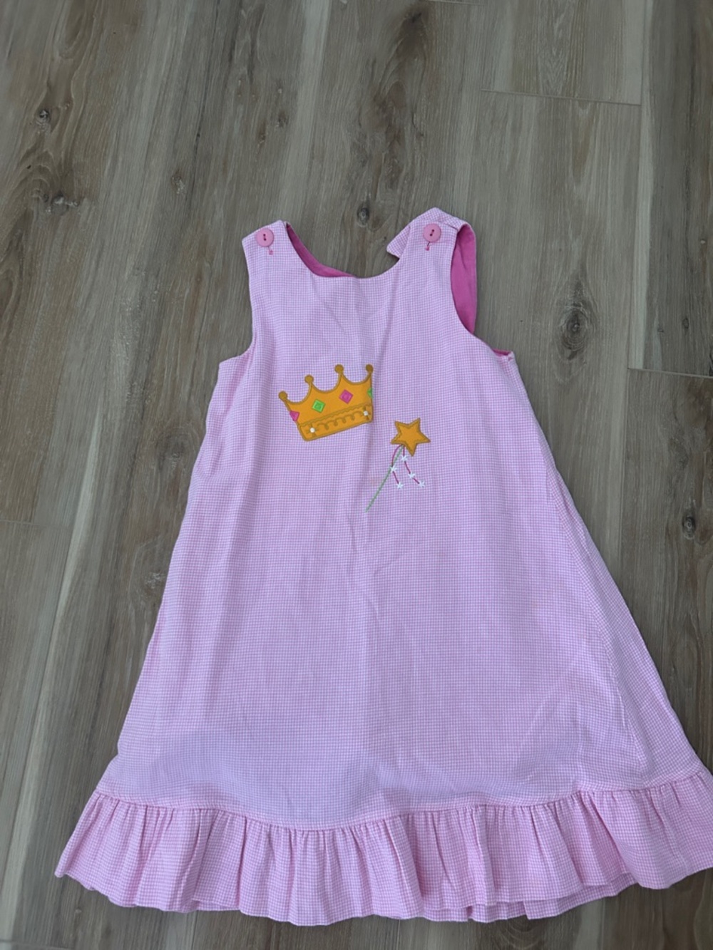 Pink Princess Applique Sundress